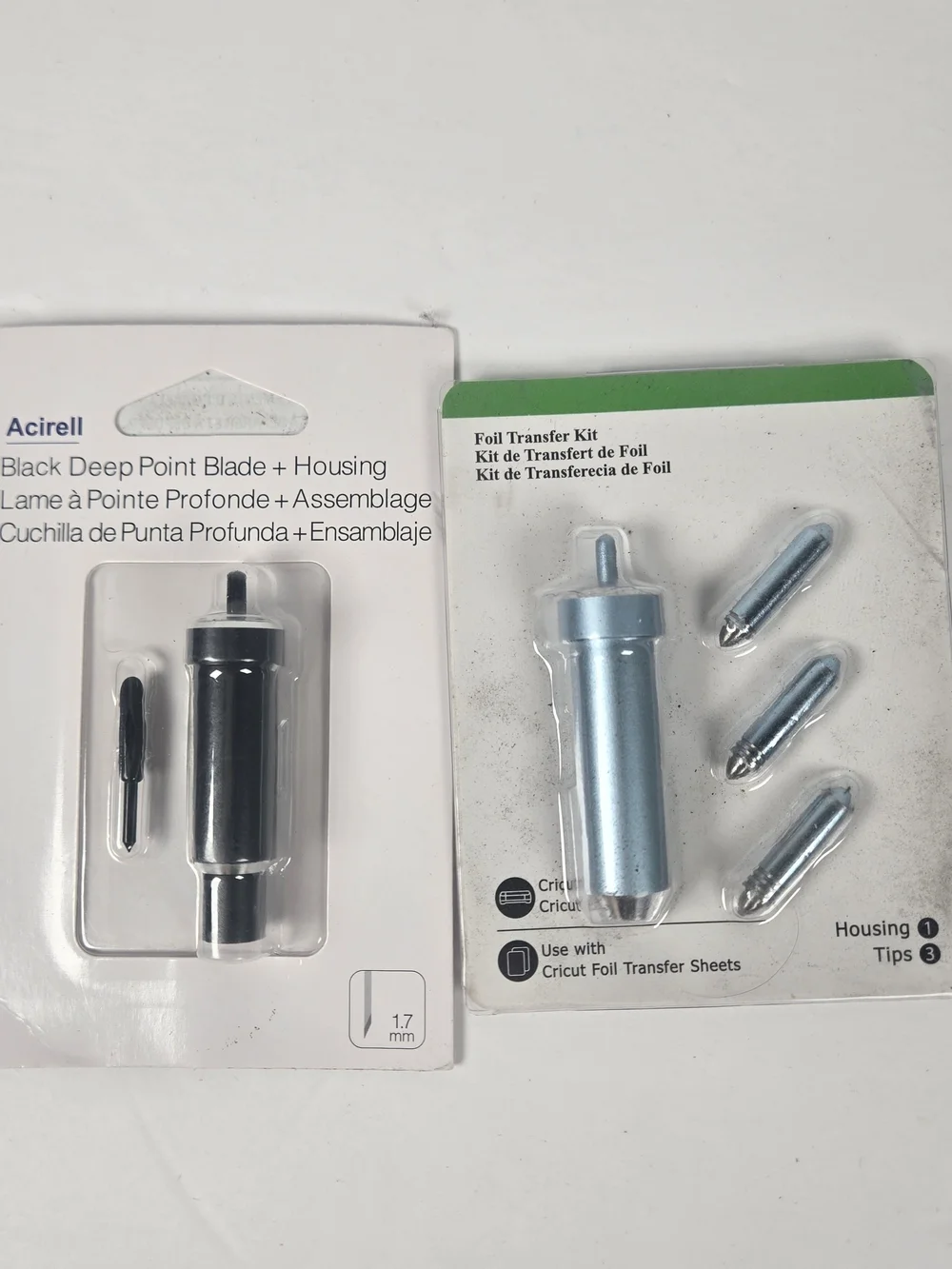 Acirell Deep Point Blade Housing Cricut Foil Transfer Kit 4 Tips